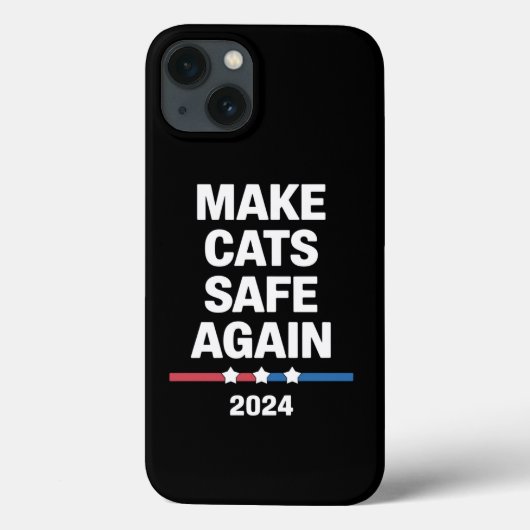 Sichere Katzen zum Präsidenten 2024 Case-Mate iPhone Hülle (Rückseite)