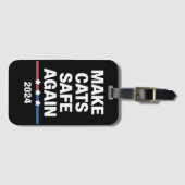 Sichere Katzen zum Präsidenten 2024 Gepäckanhänger (Vorderseite (Horizontal))