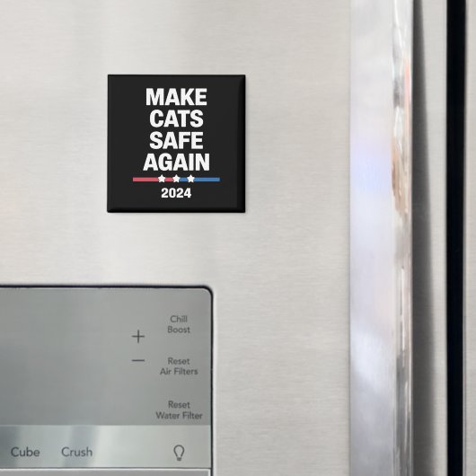 Sichere Katzen zum Präsidenten 2024 Magnet (In Situ (Kühlschrank))