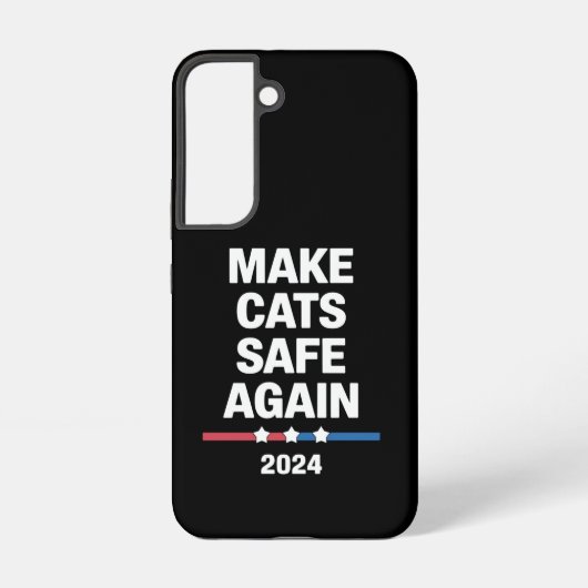 Sichere Katzen zum Präsidenten 2024 Samsung Galaxy Hülle (Rückseite)