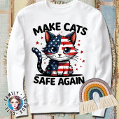Sichere Katzen zum Präsidenten 2024 Sweatshirt