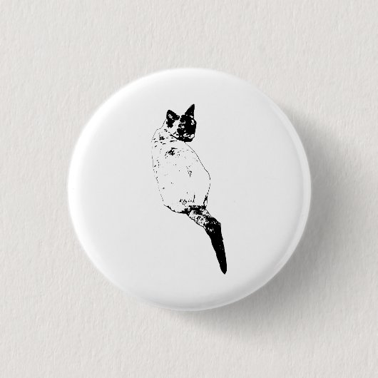Sichere Katzenbetonung Button (Vorderseite)