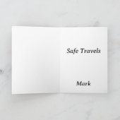 Sichere Landschaften im Straßenverkehr Feiertagskarte (Innenseite)