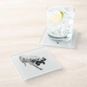 Sichere Lieferung Glasuntersetzer (Schrägansicht)