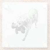 Sichere Lieferung Glasuntersetzer (Rückseite)