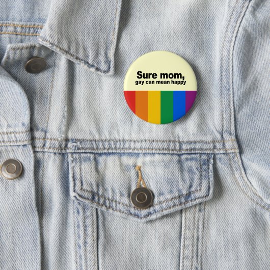 Sichere Mamma, Homosexuelles kann gemeine Button (Beispiel)