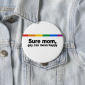 Sichere Mamma, Homosexuelles kann gemeine Button (Beispiel)