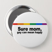 Sichere Mamma, Homosexuelles kann gemeine Button (Vorne & Hinten)