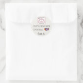 Sichere-Ort-Aufkleber-Set  Runder Aufkleber (Tasche)