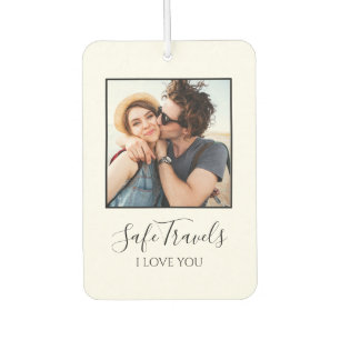 Sichere Reise Geschenk für ihn Benutzerdefiniertes Autolufterfrischer