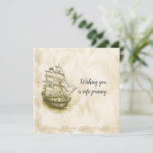 Sichere Reise - Vintage Karte (Stehend Vorderseite)