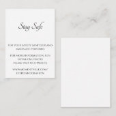 Sichere und informative Website-Karten bleibe Begleitkarte (Vorne/Hinten)