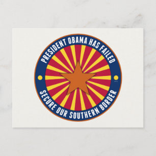 Sichere unsere Südgrenze Postkarte