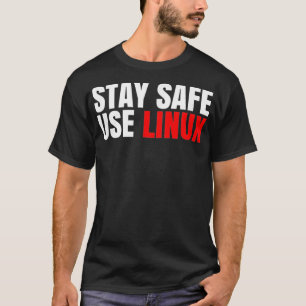 Sichere Verwendung von Linu Funny Open Source blei T-Shirt