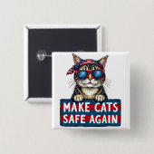 Sichere Wahlen für Trump Button (Vorne & Hinten)