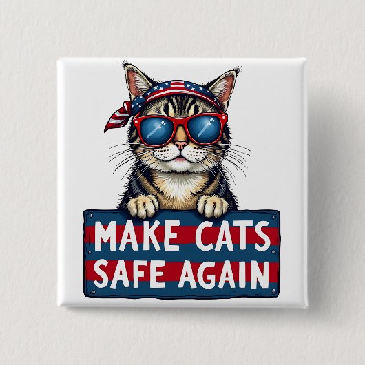 Sichere Wahlen für Trump Button (Vorderseite)