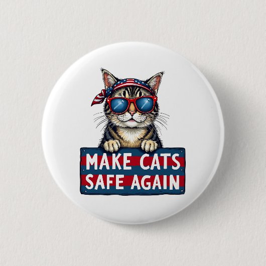 Sichere Wahlen für Trump Button (Vorderseite)