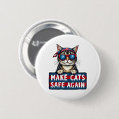 Sichere Wahlen für Trump Button (Vorne & Hinten)