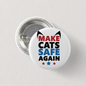 Sichere Wahlen für Trump Button (Vorne & Hinten)