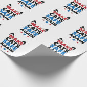 Sichere Wahlen für Trump Geschenkpapier (Ecke)