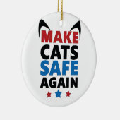 Sichere Wahlen für Trump Keramik Ornament (Rechts)