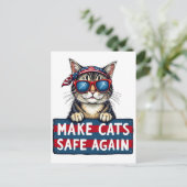 Sichere Wahlen für Trump Postkarte (Stehend Vorderseite)