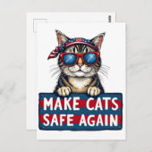 Sichere Wahlen für Trump Postkarte (Vorne/Hinten)