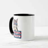 Sichere Wahlen für Trump Tasse (Vorderseite Links)
