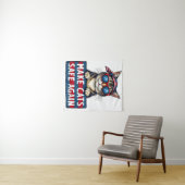 Sichere Wahlen für Trump Wandteppich (Beispiel (Horizontal))