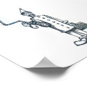 Sicherer Abstand Poster (Ecke)