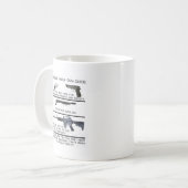 SICHERER FAMILIEN-GEWEHR-FÜHRER KAFFEETASSE (Vorderseite Links)