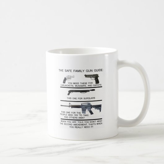 SICHERER FAMILIEN-GEWEHR-FÜHRER KAFFEETASSE (Rechts)