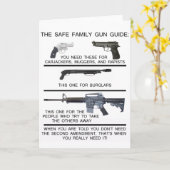 SICHERER FAMILIEN-GEWEHR-FÜHRER KARTE (Gelbe Blume)