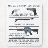 SICHERER FAMILIEN-GEWEHR-FÜHRER MOUSEPAD (Vorne)