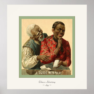 Sicherer Gewinner ~ 1895 ~ Vintage Werbung Poster