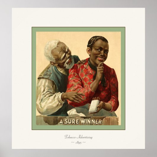 Sicherer Gewinner ~ 1895 ~ Vintage Werbung Poster (Vorne)