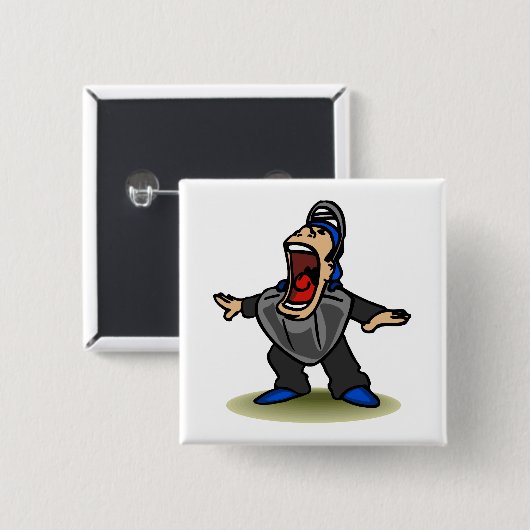 Sicherer großer Mund Schiedsrichter Button (Vorne & Hinten)