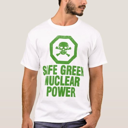 Sicherer grüner nuklearer Power - Avocado-Grün T-Shirt (Vorderseite)