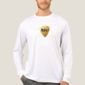 Sicherer IonU-Goldschild mit schwarzem Logo auf de Tri-Blend Shirt (Vorderseite)