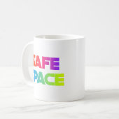 SICHERER ORT – Fette Regenbogen-Tasse der Liebe Kaffeetasse (Vorderseite Links)