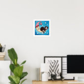 Sicherer Ort für ein Cat-Nickerchen Poster (Heimbüro)