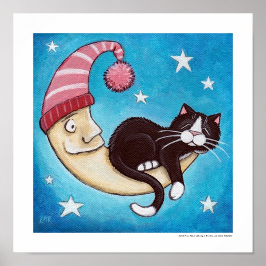 Sicherer Ort für ein Cat-Nickerchen Poster (Vorne)