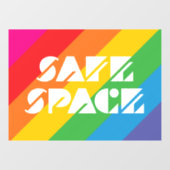 Sicherer Platz Fensteraufkleber (Blatt)