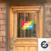 Sicherer Platz Fensteraufkleber (Haustür)