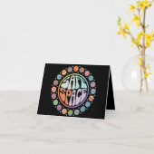 Sicherer Platz LGBTQ-freundlicher Pride-Support Karte (Gelbe Blume)