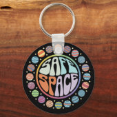 Sicherer Platz LGBTQ-freundlicher Pride-Support Schlüsselanhänger (Vorderseite)