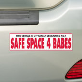 SICHERER RAUM 4 BABS AUTOAUFKLEBER (Auf Auto)