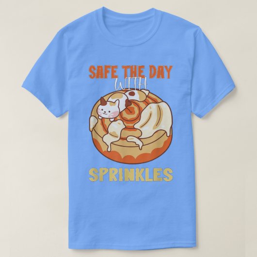 Sicherer Tag mit Sprinklen Backbäcker T-Shirt (Design vorne)