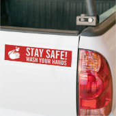 Sicheres Abwasch bleibe - Coronavirus & Flu Autoaufkleber (Auf Lkw)