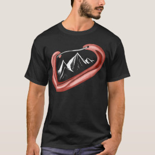 Sicheres Bergsteigen Karabiner Sport Camping f T-Shirt